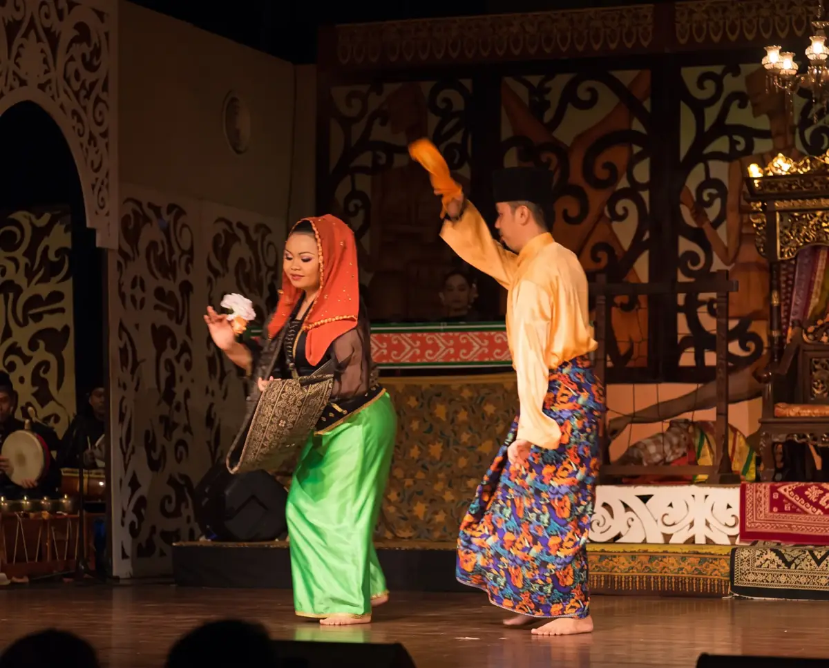 Traditional dancers at the Sarawak Cultural Village